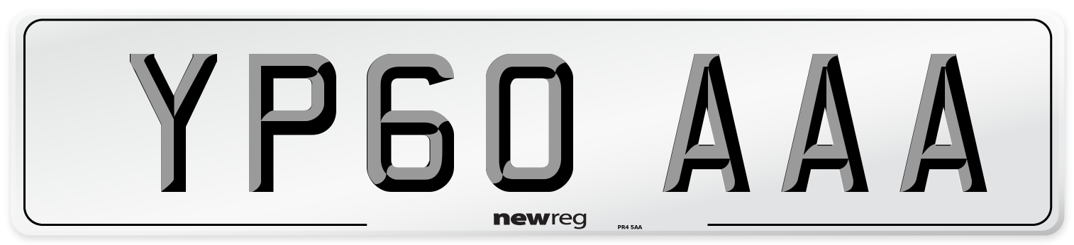 YP60 AAA Number Plate from New Reg